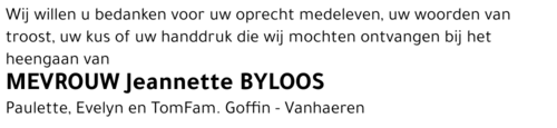 Jeannette BYLOOS