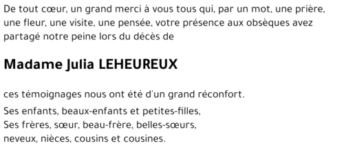 Julia LEHEUREUX