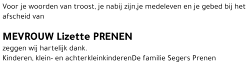 Lizette Prenen