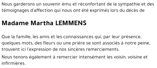 Martha LEMMENS