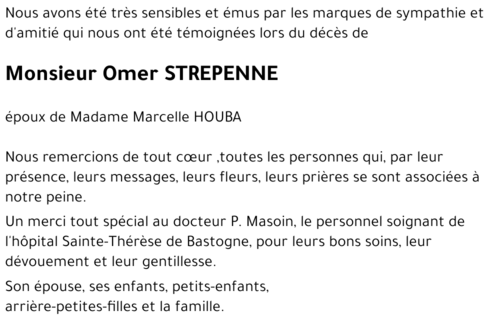 Omer STREPENNE