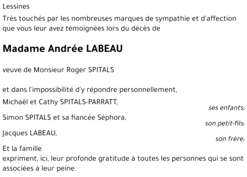 Andrée LABEAU