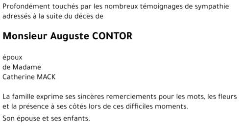 Auguste CONTOR