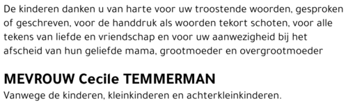 Cecile TEMMERMAN
