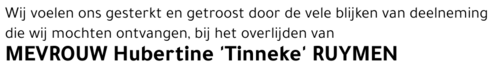 Hubertine 'Tinneke' Ruymen