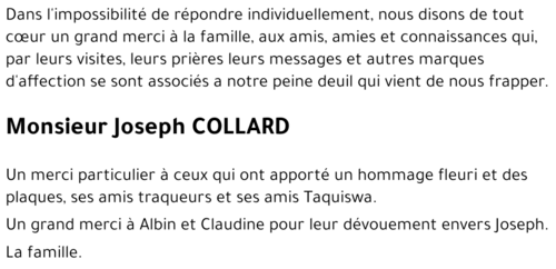 Joseph COLLARD