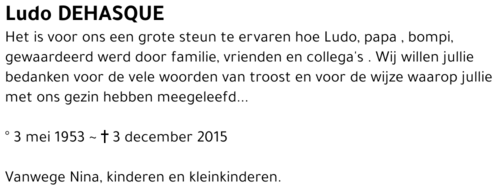 Ludo Dehasque