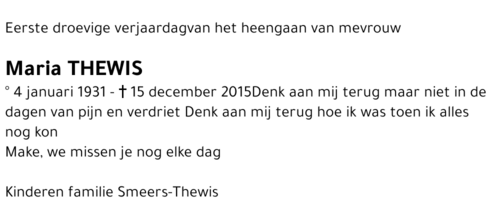 Maria Thewis