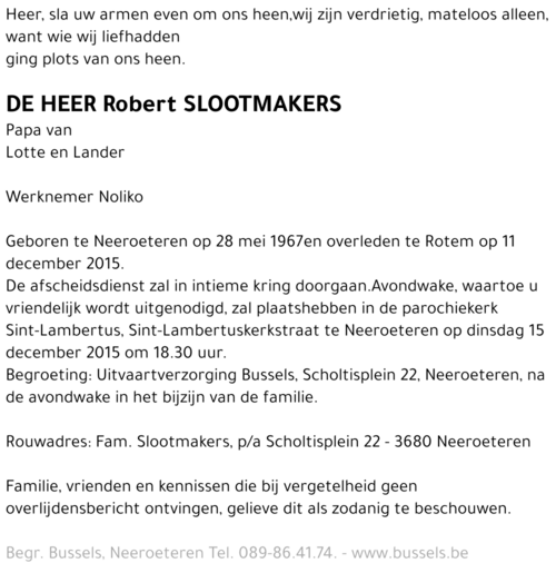 Robert SLOOTMAKERS