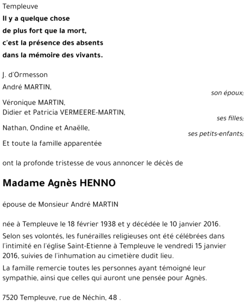 Agnès HENNO