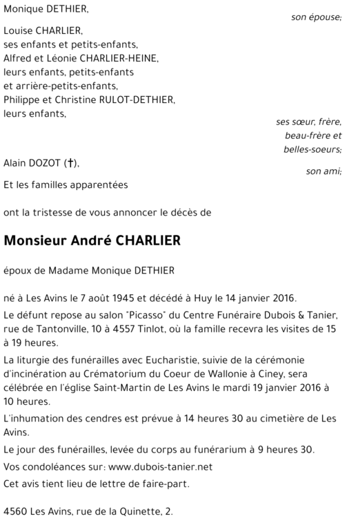 André CHARLIER