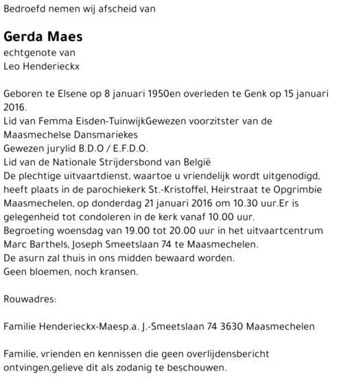 Gerda Maes