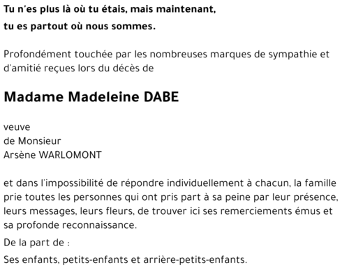 Madeleine DABE