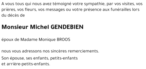 Michel GENDEBIEN