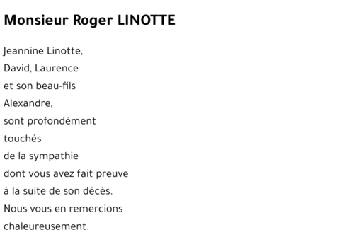 Roger LINOTTE