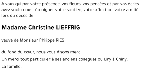 Christine LIEFFRIG
