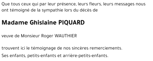 Ghislaine PIQUARD