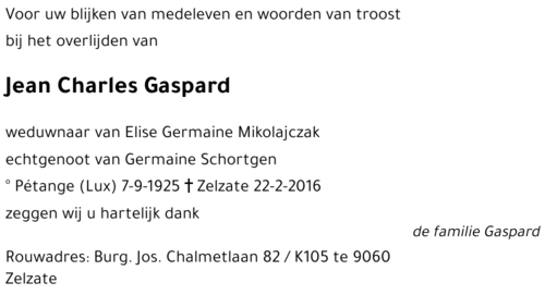 Jean Charles Gaspard