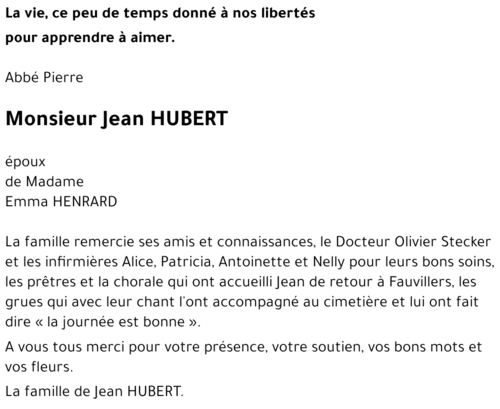 Jean HUBERT