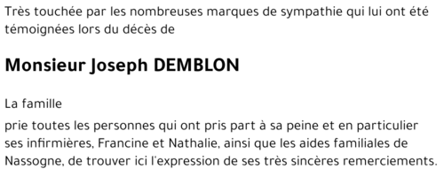Joseph DEMBLON