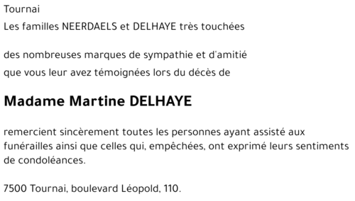Martine DELHAYE