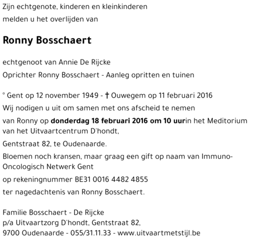 Ronny Bosschaert