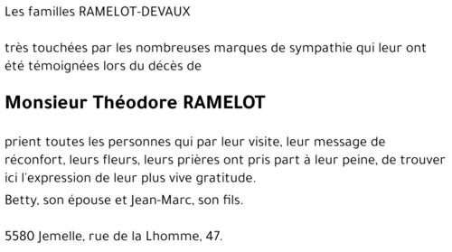 Théodore RAMELOT
