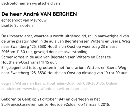 André van Berghen