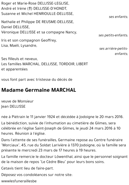 Germaine MARCHAL