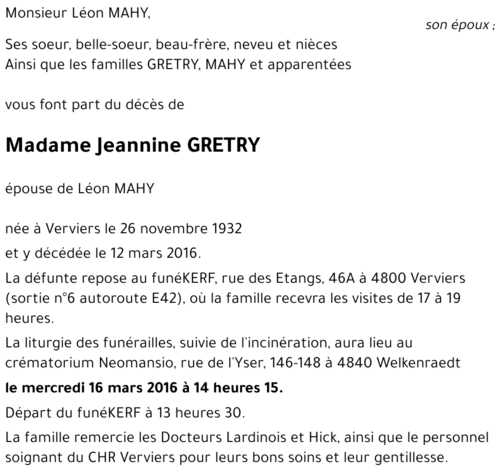 Jeannine GRETRY