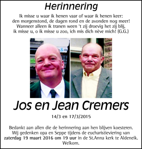 Jos en Jean Cremers