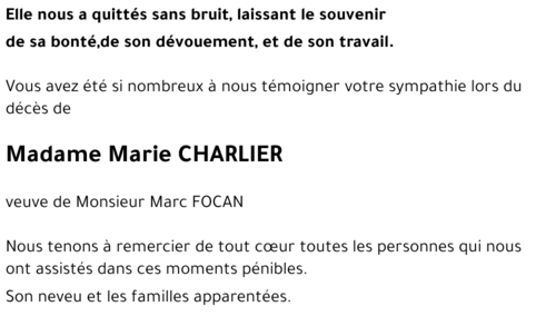 Marie CHARLIER