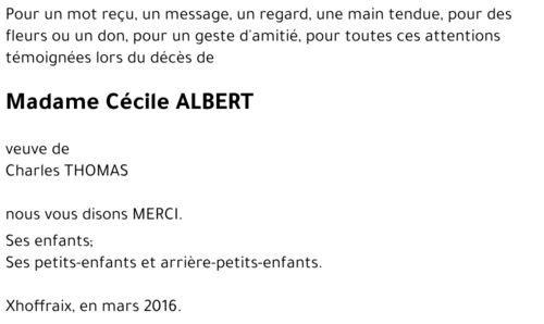 Cécile ALBERT