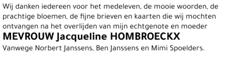 Jacqueline Hombroeckx