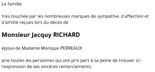 Jacquy RICHARD 