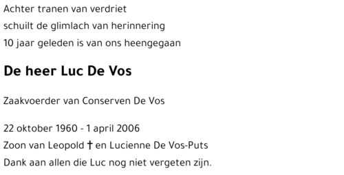 Luc De Vos
