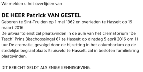 Patrick Van Gestel