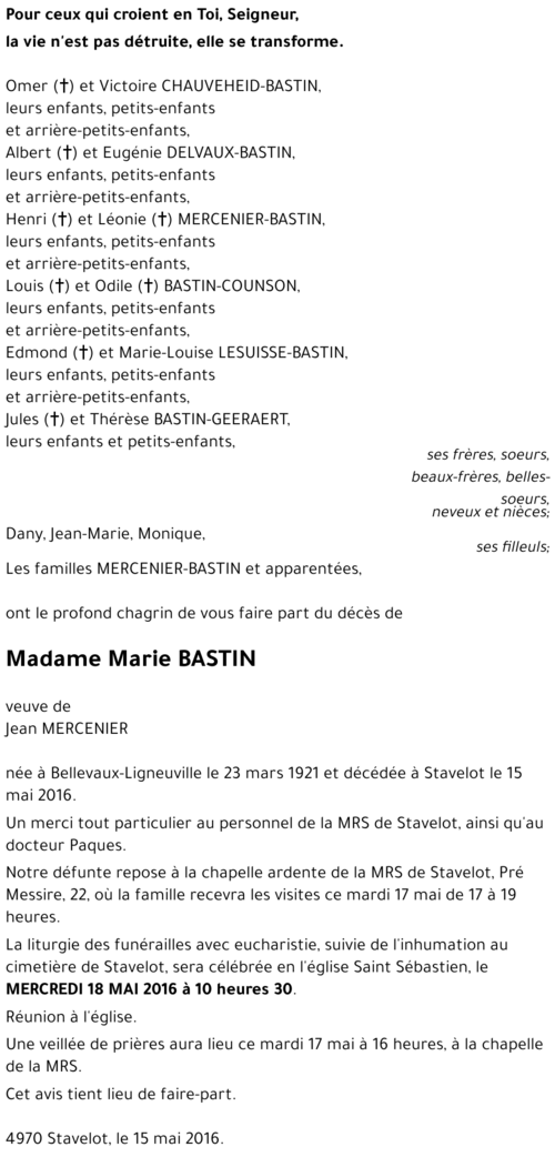 Marie BASTIN