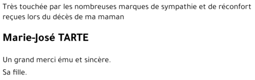 Marie-José TARTE