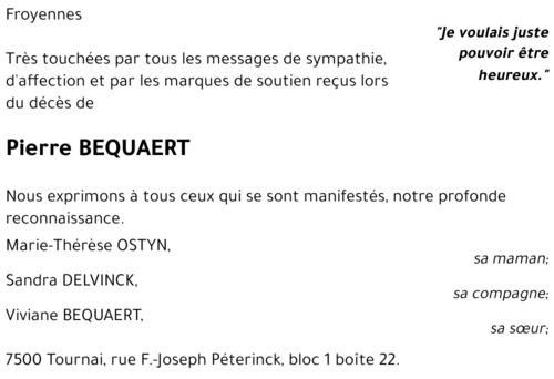 Pierre BEQUAERT