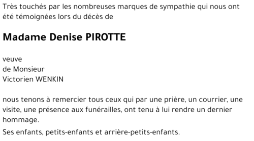 Denise PIROTTE 