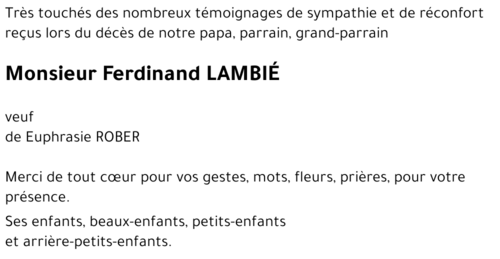Ferdinand LAMBIÉ