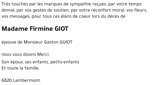 Firmine GIOT