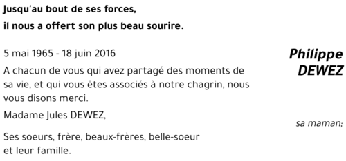 Philippe DEWEZ