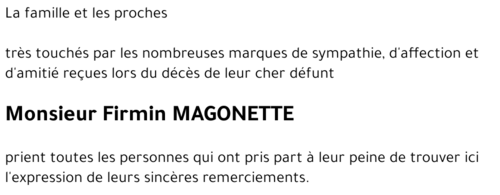 Firmin MAGONETTE