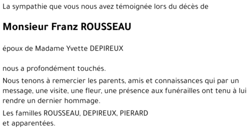 Franz ROUSSEAU