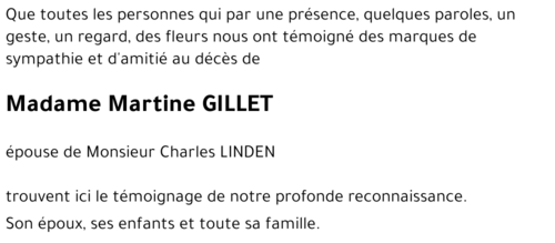 Martine GILLET