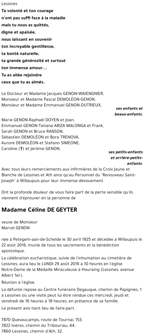 Céline DE GEYTER