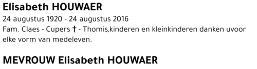 Elisabeth HOUWAER