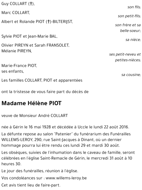 Hélène PIOT
